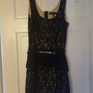 Black Lace Peplum dress